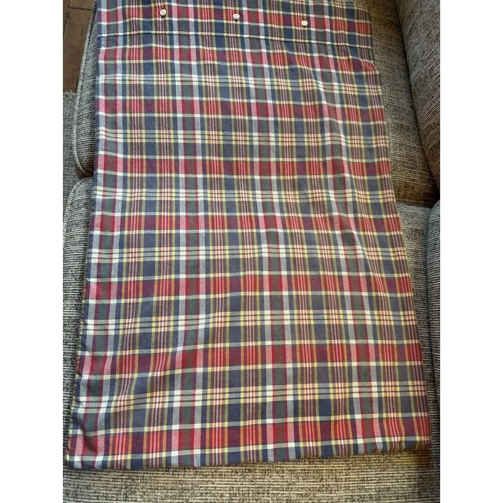 Ralph Lauren Standard Pillowcase Garrison Madras With Buttons